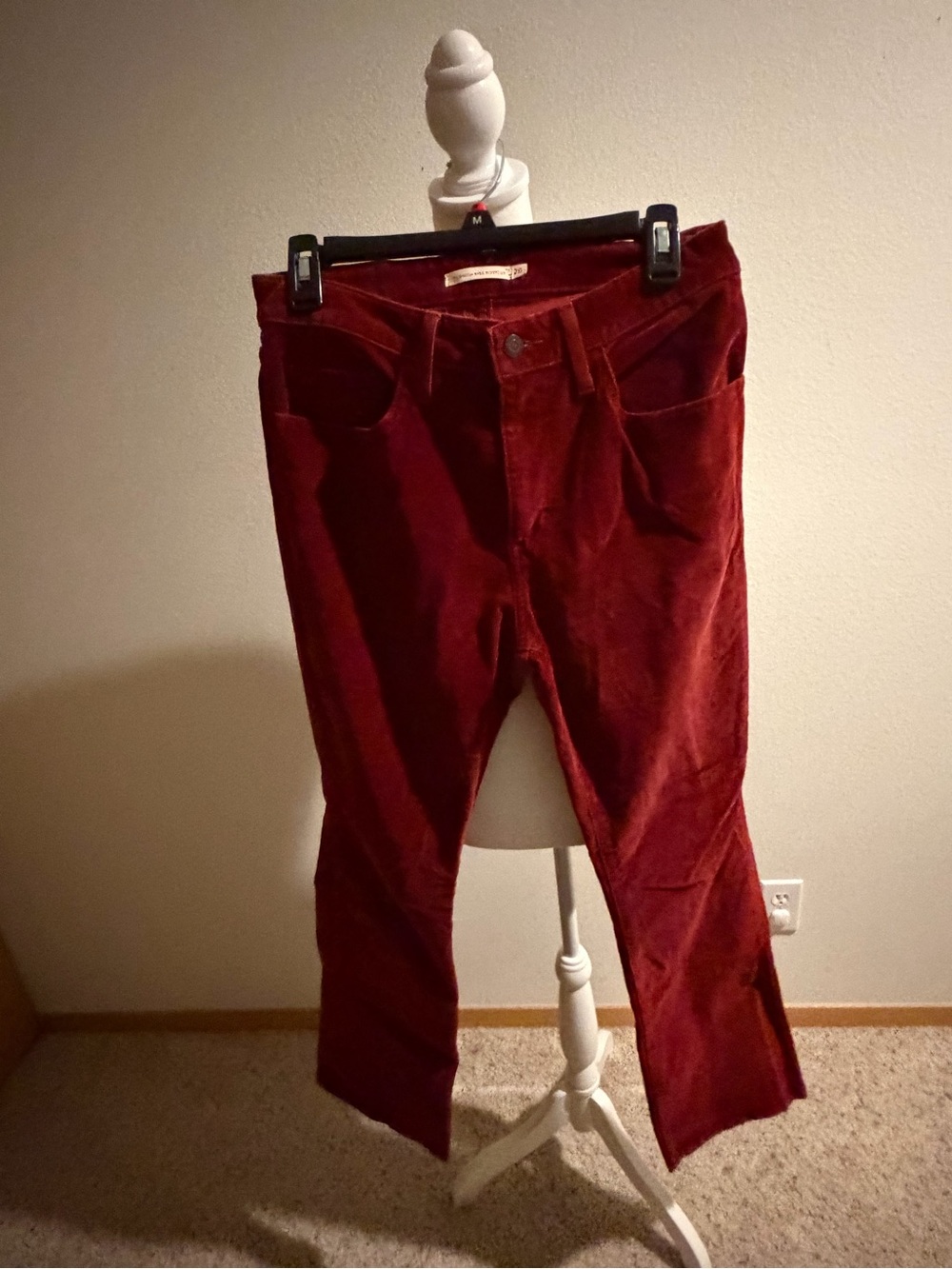 Levi's Women's Deep Burgundy Corduroy Jeans